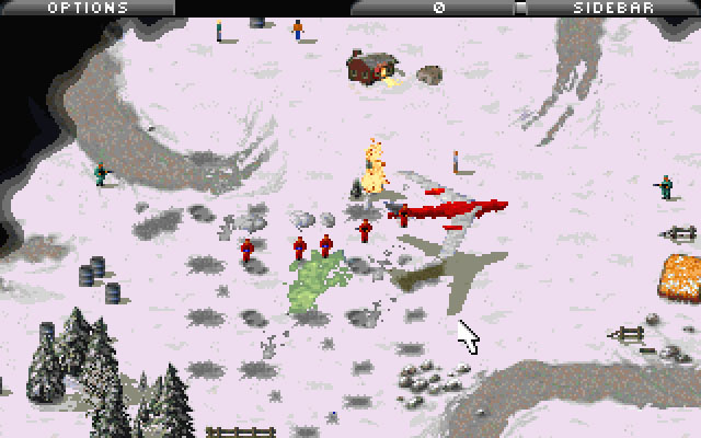 Base building and unit movement on the European map