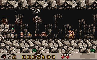 A icy level filled with crystal structures and dangerous hazards