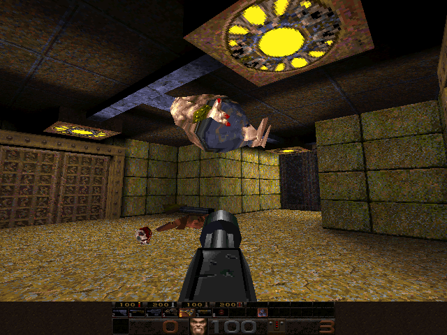 Combat against mutant enemies in Shrak for Quake