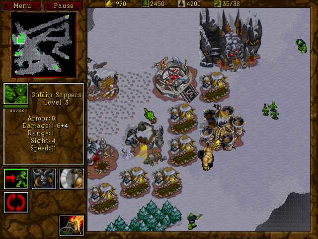 Naval ships and base building in Warcraft II